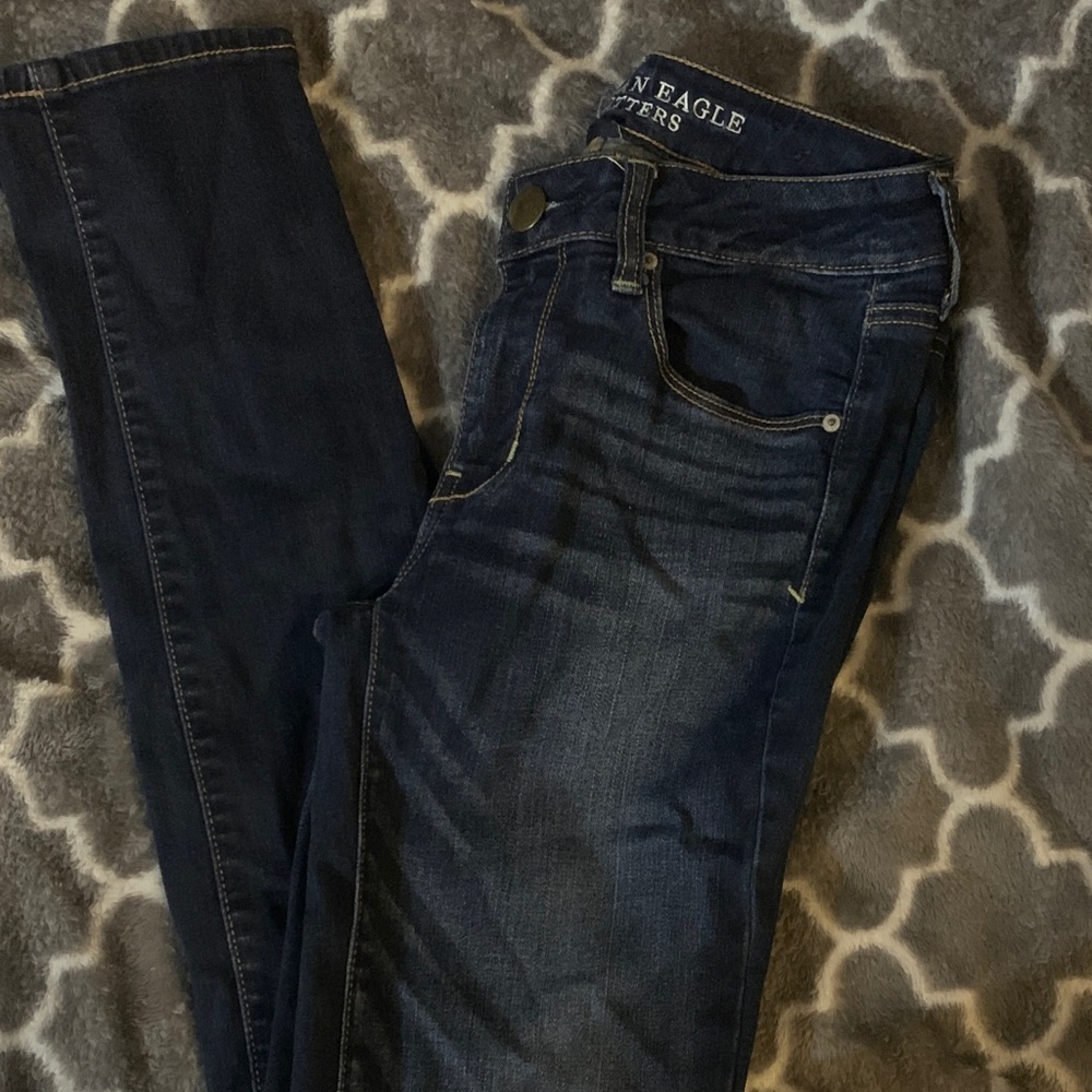 American Eagle Outfitters Women's Navy Skinny Jeans